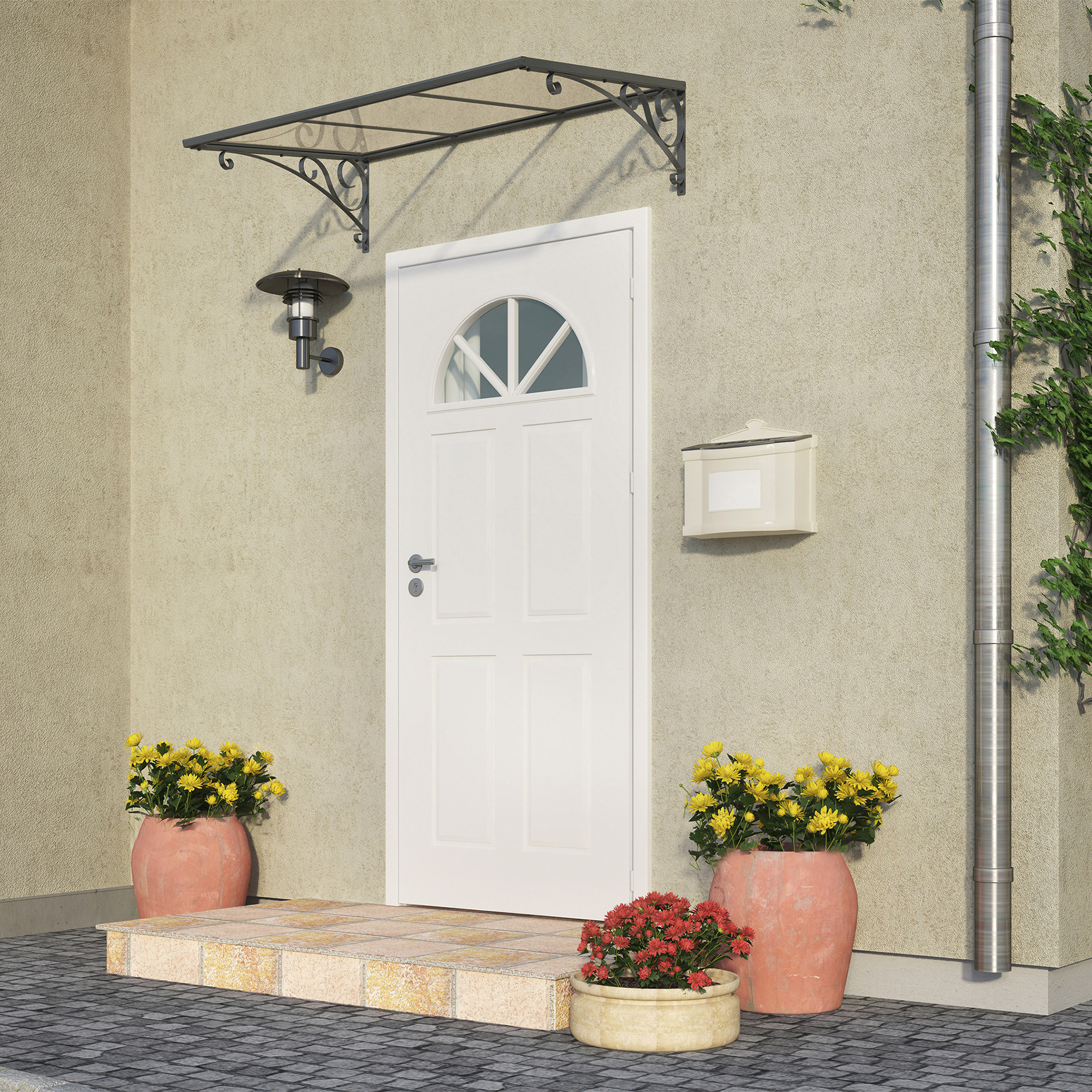 Palram Canopia Venus 1350 Clear Canopy Rain Protector Entryway Door Cover online kaufen