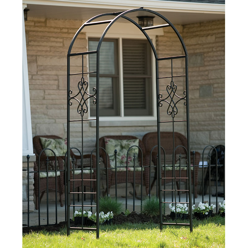 Panacea Quatrefoil Metal Garden Arch 7'5 x 3'6 online kaufen