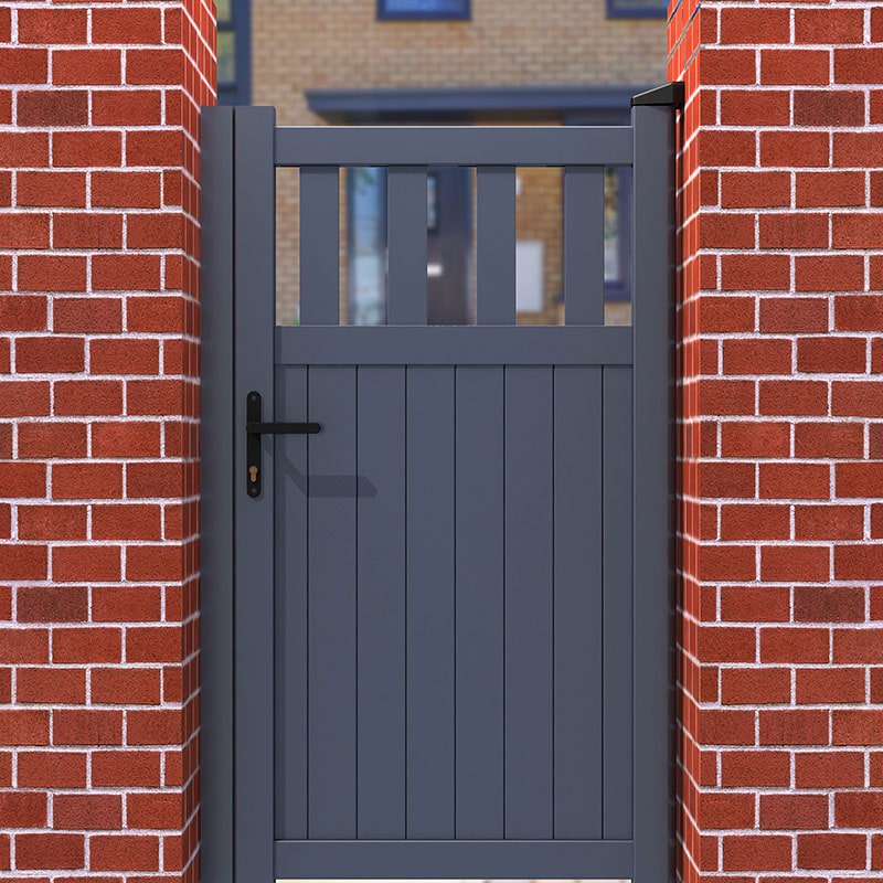 Partial Privacy Premium Metal Side Gate - Grey online kaufen