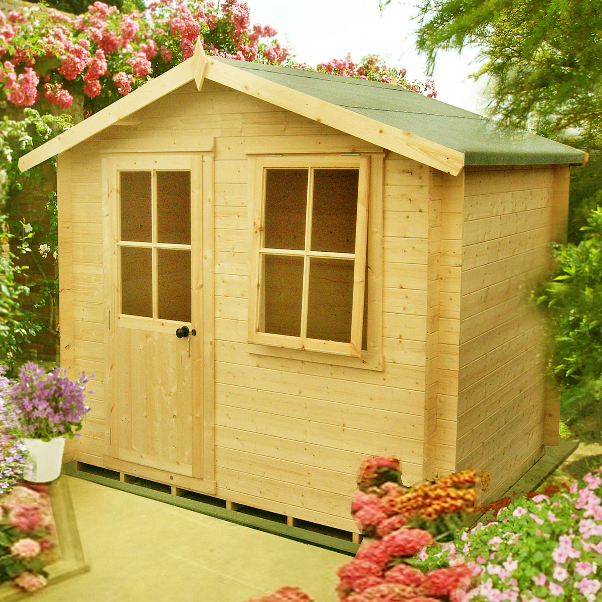 Shire Avesbury 2.1m x 2.1m Log Cabin Summer House (19mm) online kaufen