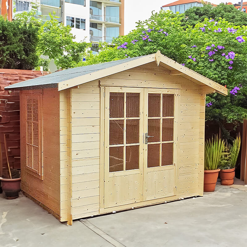 Shire Barnsdale 2.4m x 2.4m Wooden Log Cabin Summer House (19mm) online kaufen
