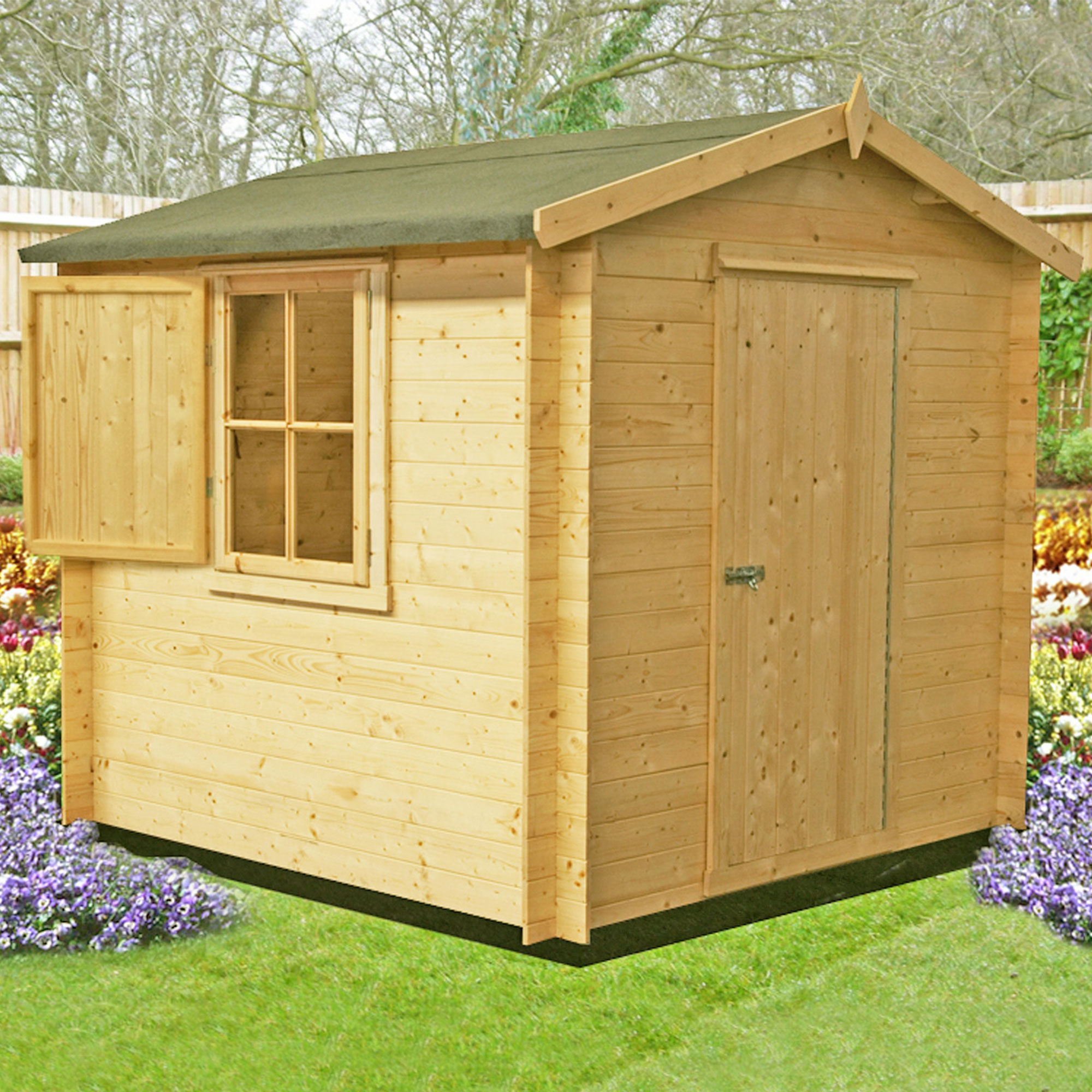 Shire Camelot 2.4m x 2.4m Log Cabin Summer House (19mm) online kaufen