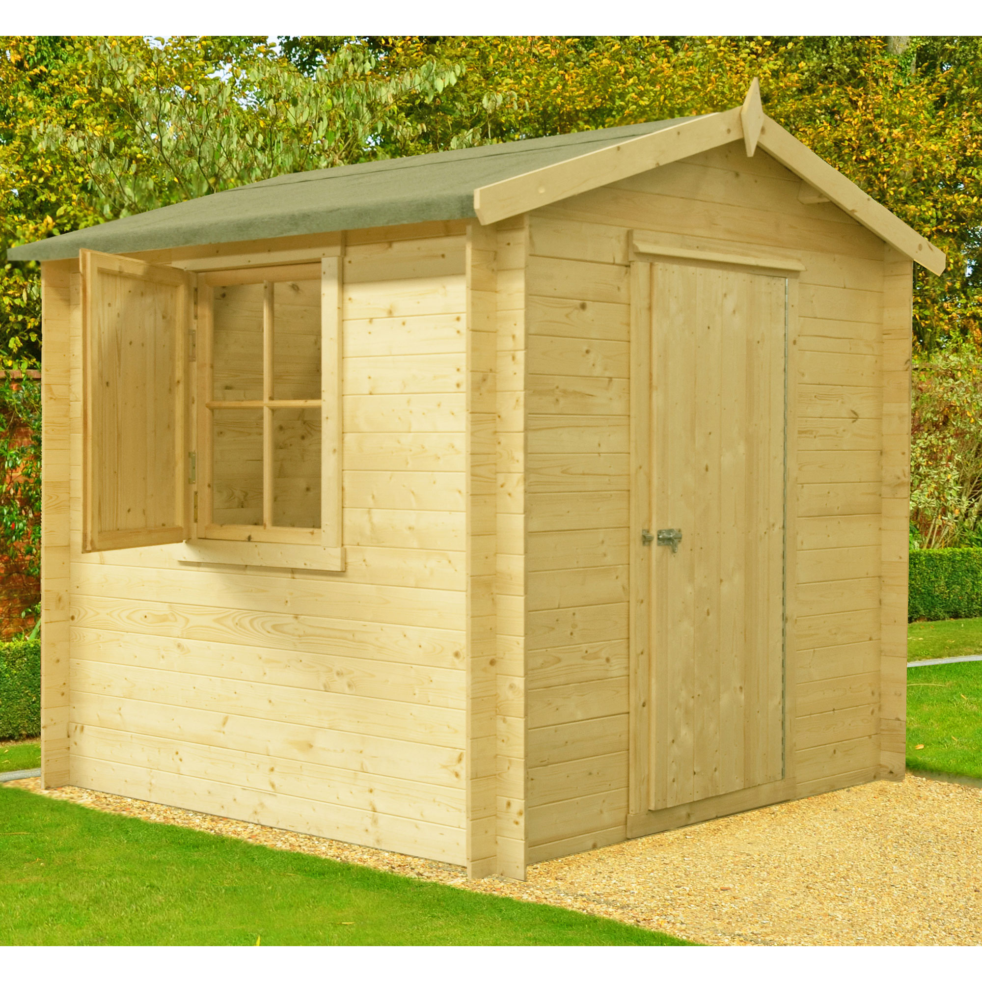 Shire Camelot 2.7m x 2.7m Log Cabin Shed (19mm) online kaufen