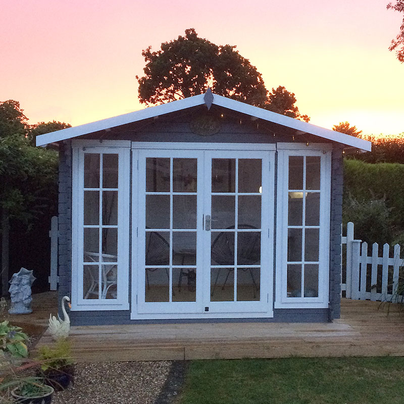 Shire Epping 3.6m x 3.6m Log Cabin Summerhouse (28mm) online kaufen