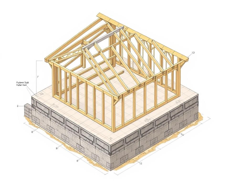 Garden Room Foundation and Structure