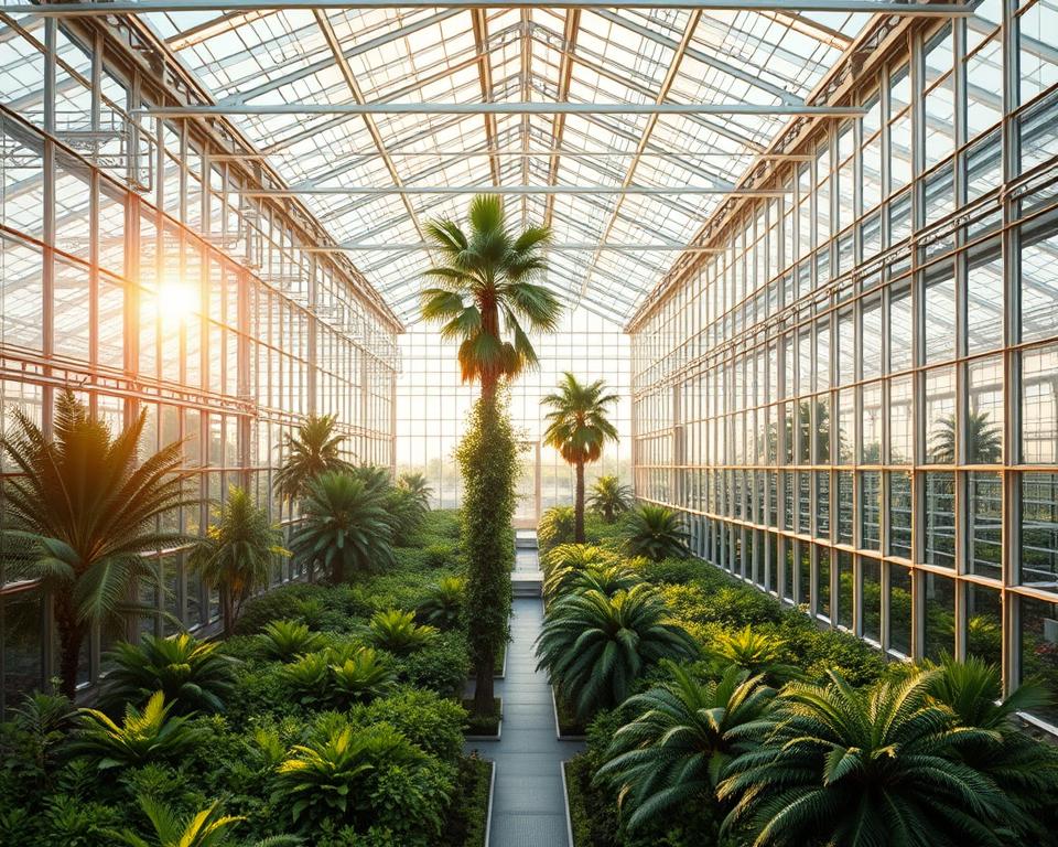 large greenhouse installation