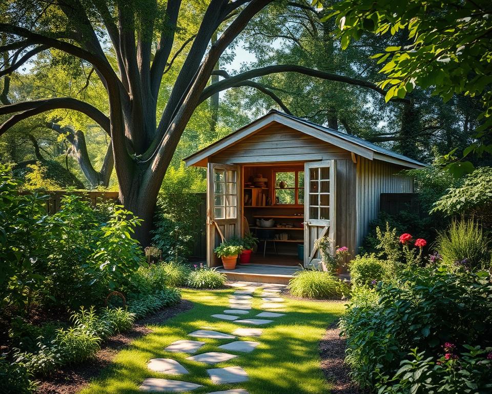potting shed location