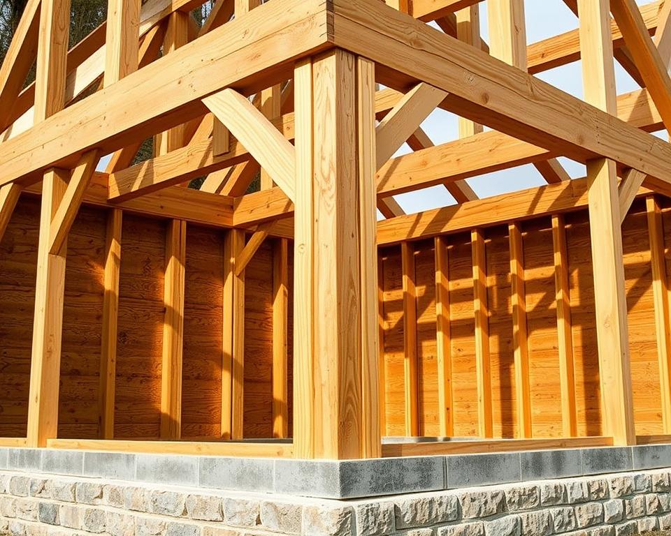 timber frame base construction