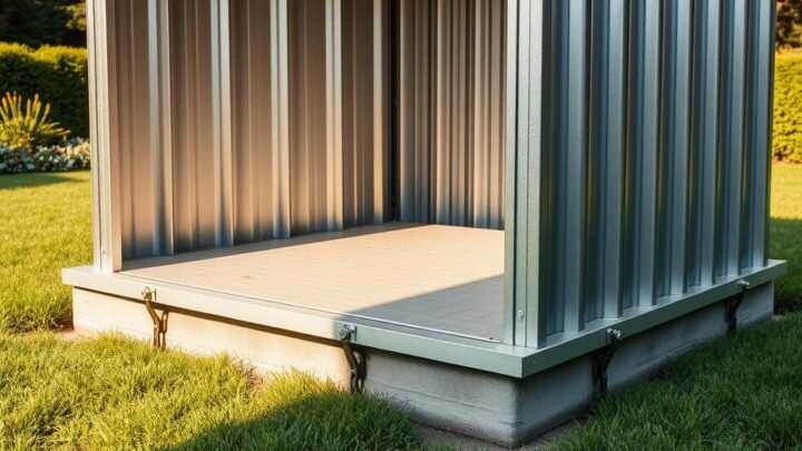 Secure Your Shed: Anchoring a Metal Garden Shed to the Ground