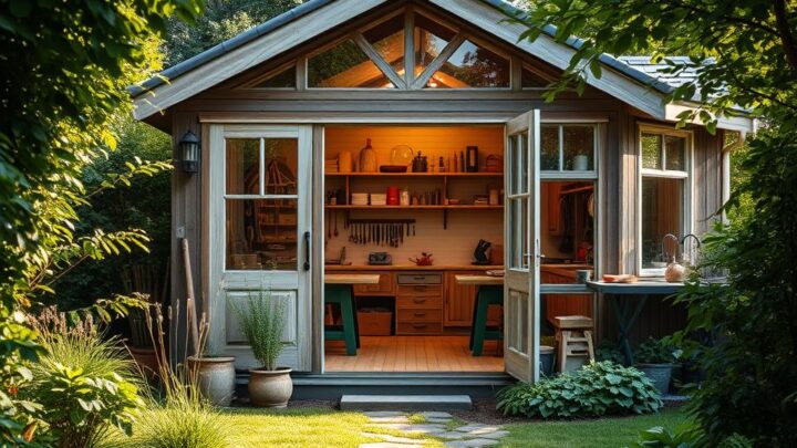 Transform Your Garden House into a Workshop