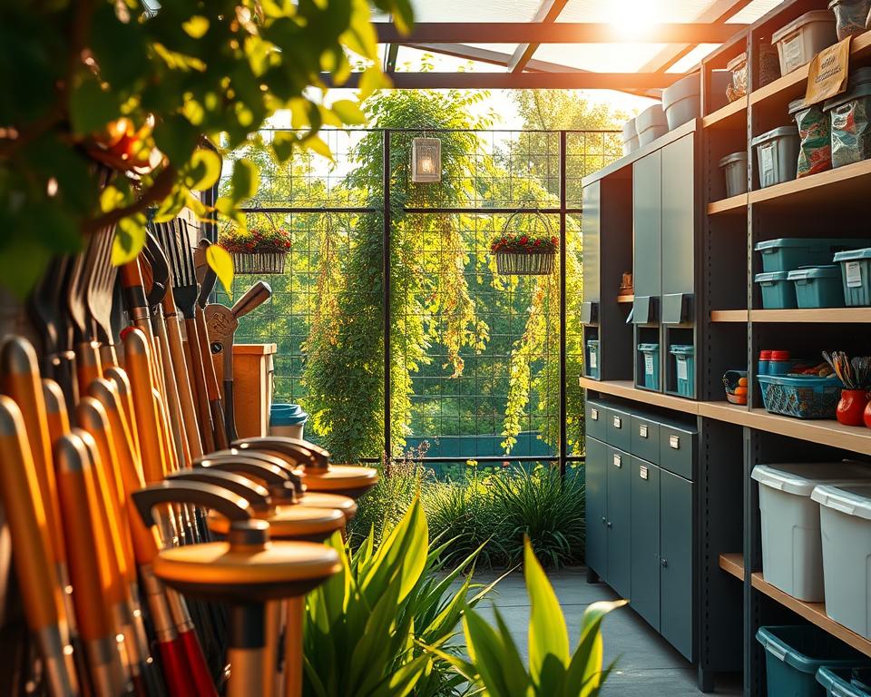 Well-organised garden storage system benefits Well-organised garden storage system benefits