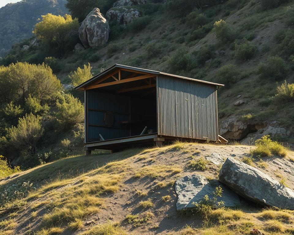 anchor shed on slope anchor shed on slope