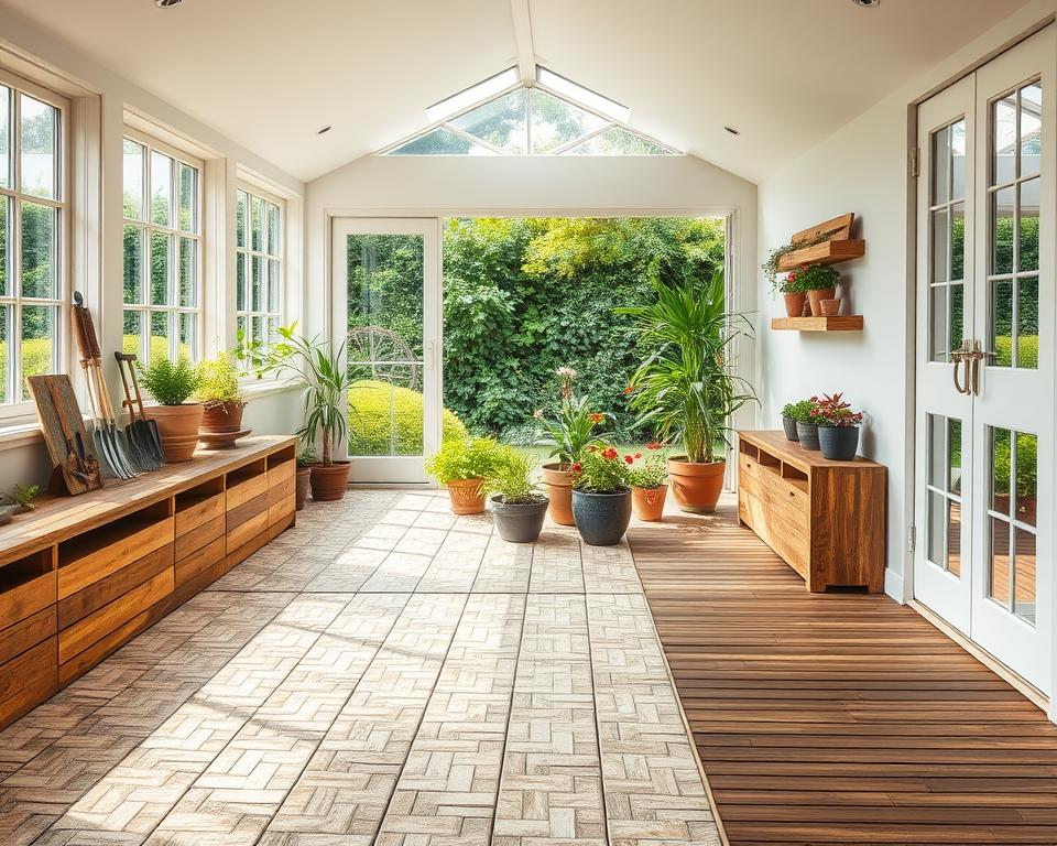 best flooring and storage options for your garden room