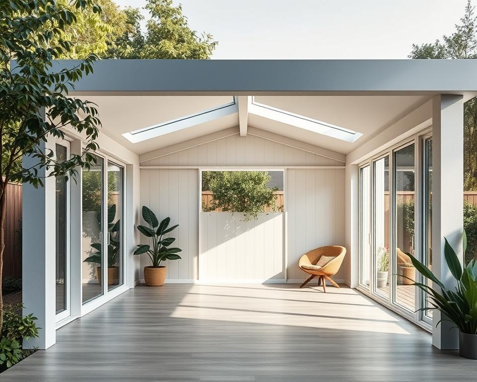 flat roof shed space optimisation