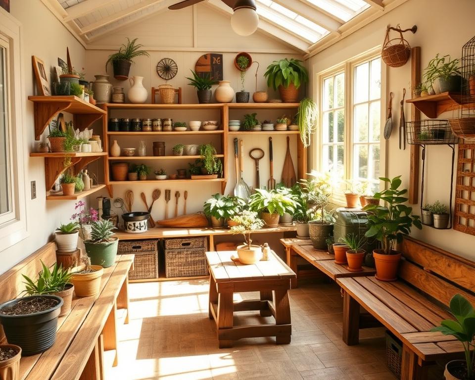 garden room storage ideas
