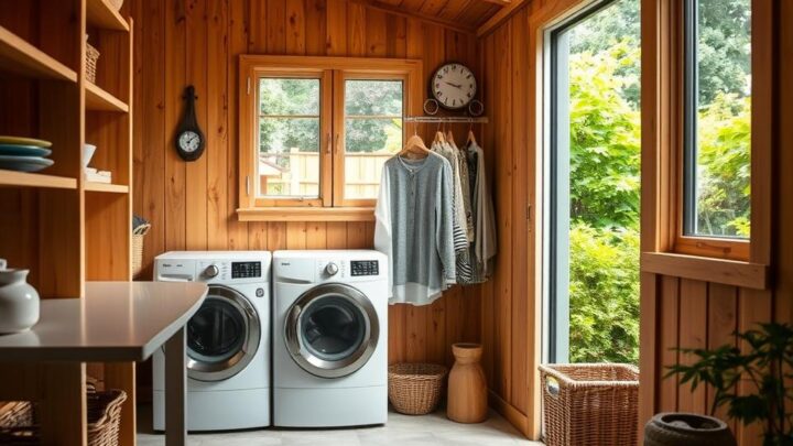 Transform Your Garden Shed into a Functional Laundry Room Now