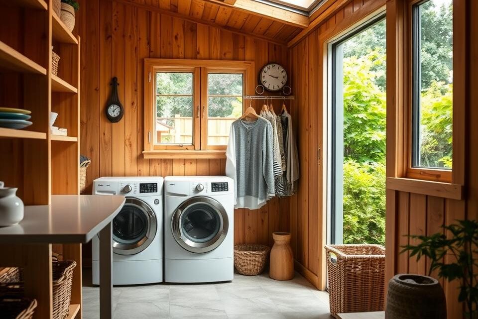 Transform Your Garden Shed into a Functional Laundry Room Now