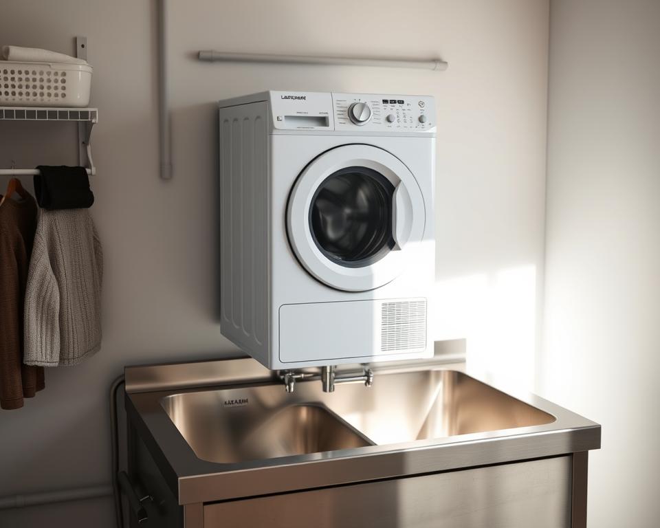 compact washer dryer utility sink