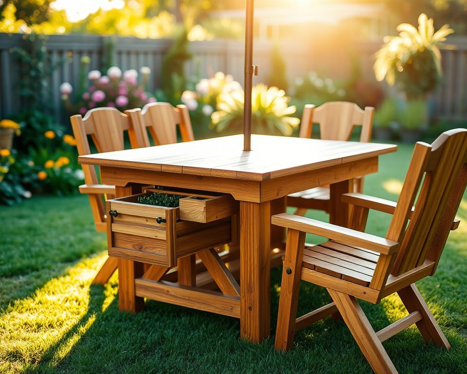 Custom Garden Table Modifications