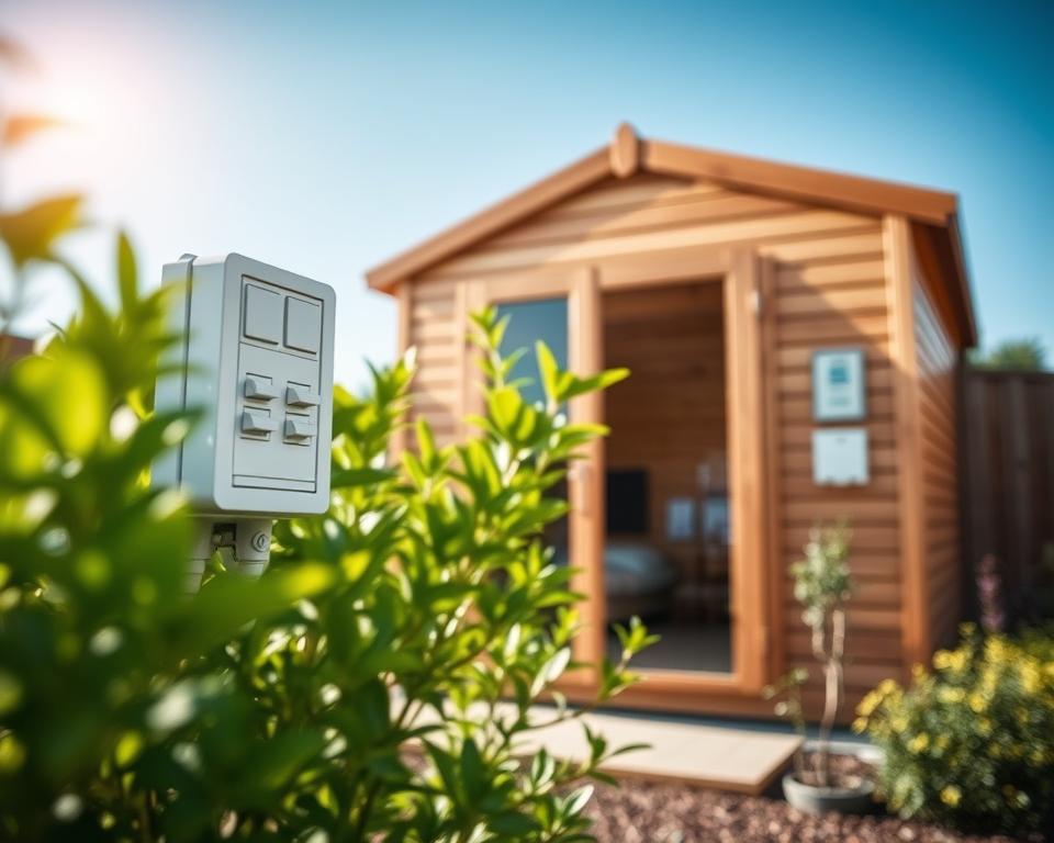 Electrical safety garden room
