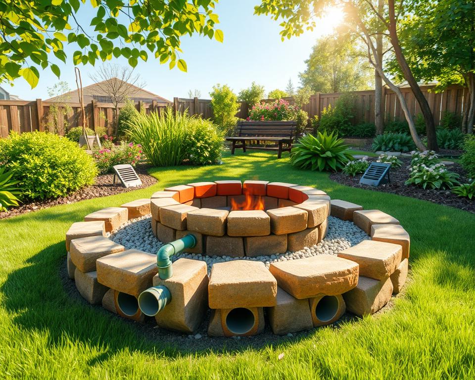 Fire Pit Drainage and Ventilation Design