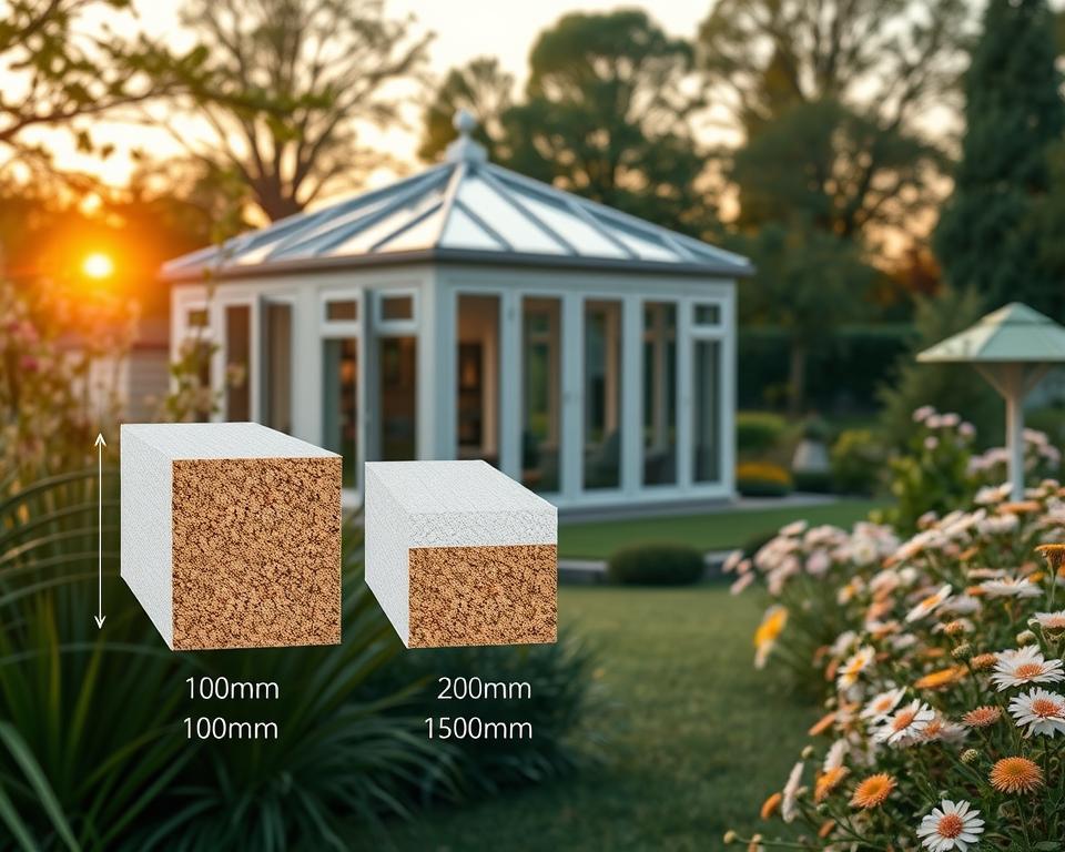 Garden Room Wall Thickness Comparison