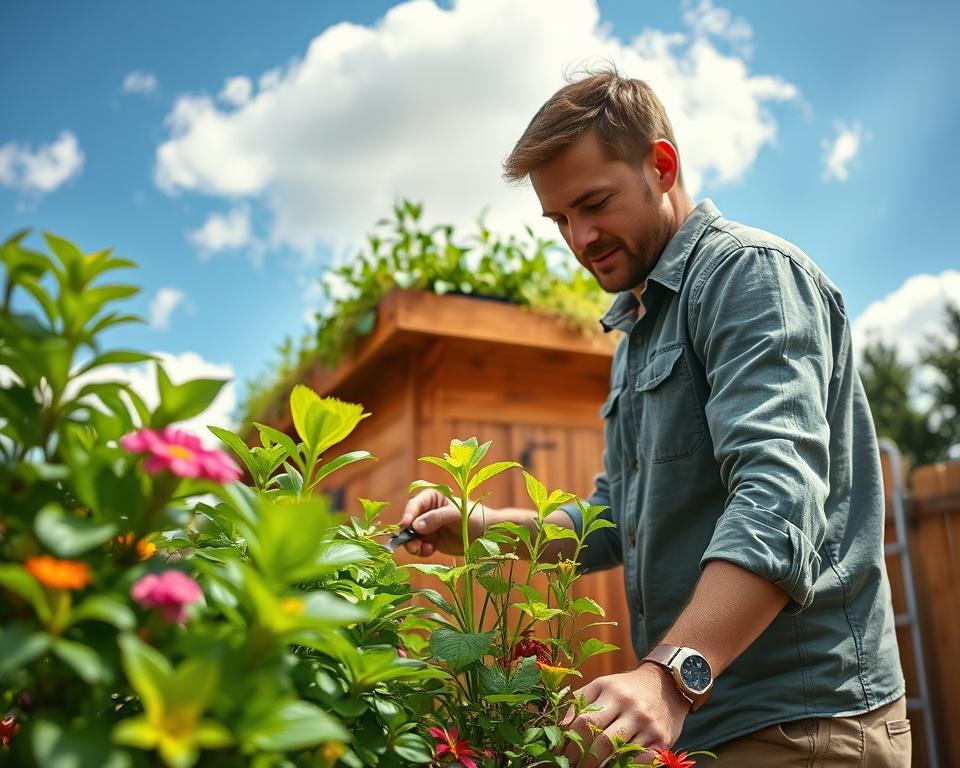 Green roof maintenance