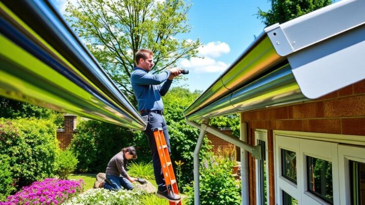 How do you install a gutter on a garden room