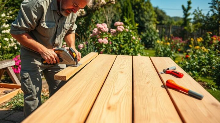 How to Build a Wooden Garden Table (DIY Guide)