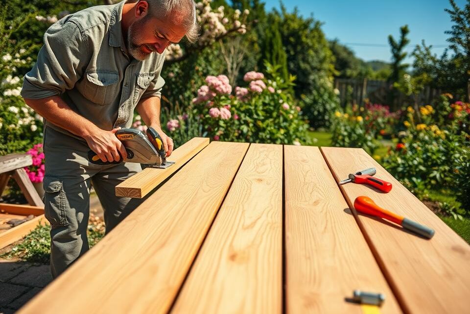 How to Build a Wooden Garden Table (DIY Guide)