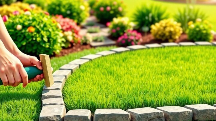 How to Install Lawn Edging Stones (Step-by-Step Guide)