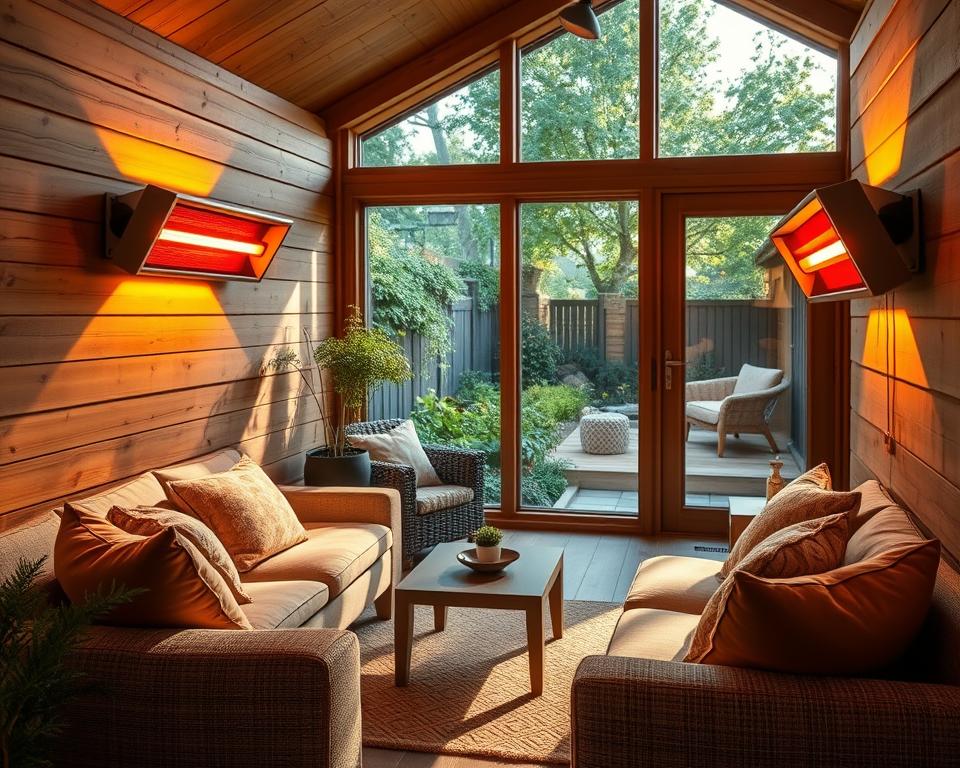Infrared Heaters for Garden Room