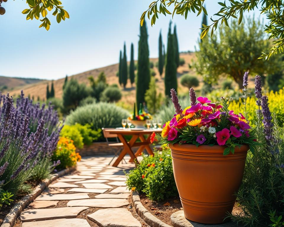 Mediterranean garden benefits