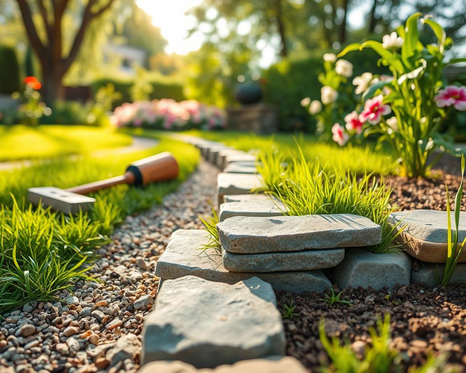 Natural Stone Edging Stabilisation Techniques