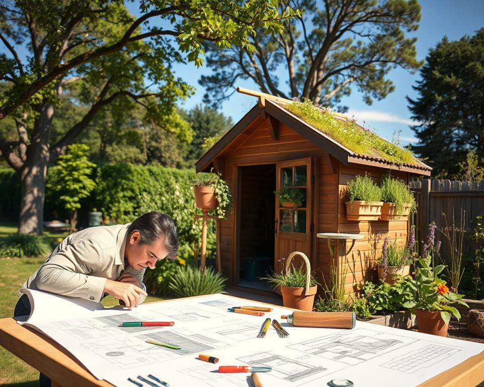 Planning green roof design