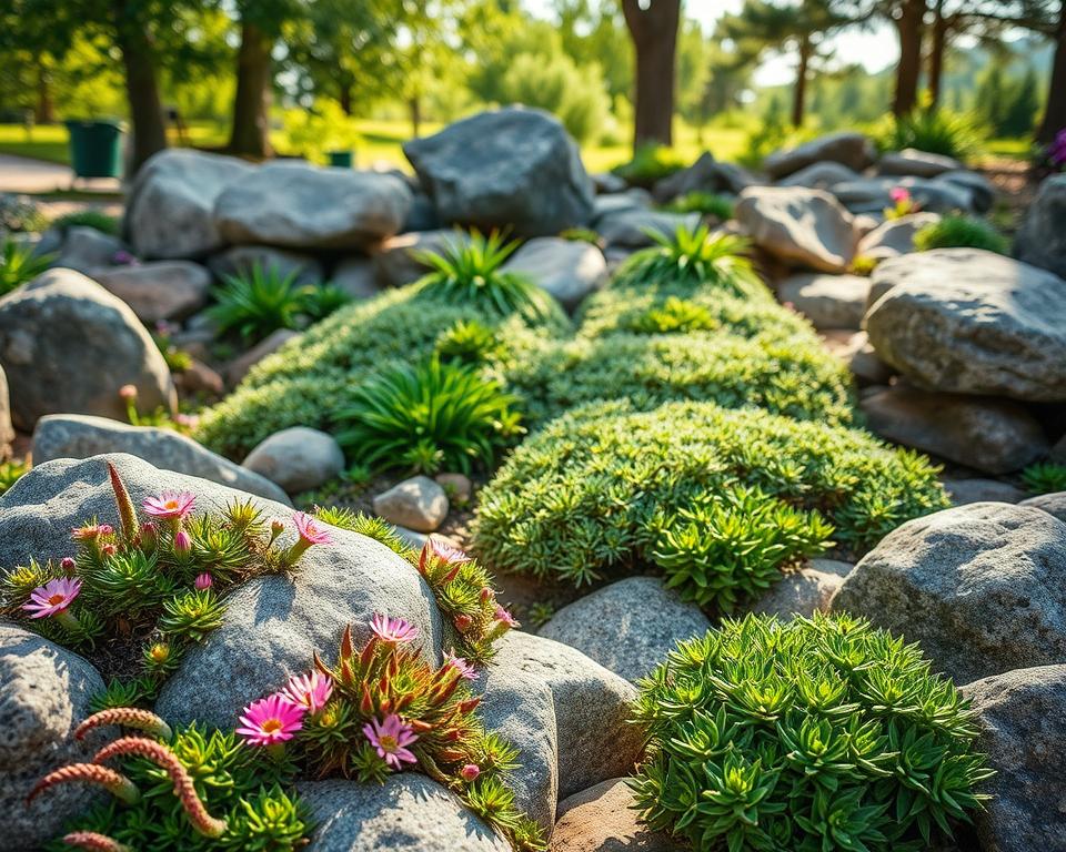 Rock garden plant selection