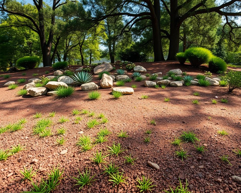 Rock garden site selection