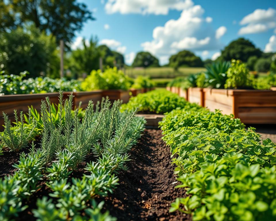 UK herb varieties in raised beds UK herb varieties in raised beds