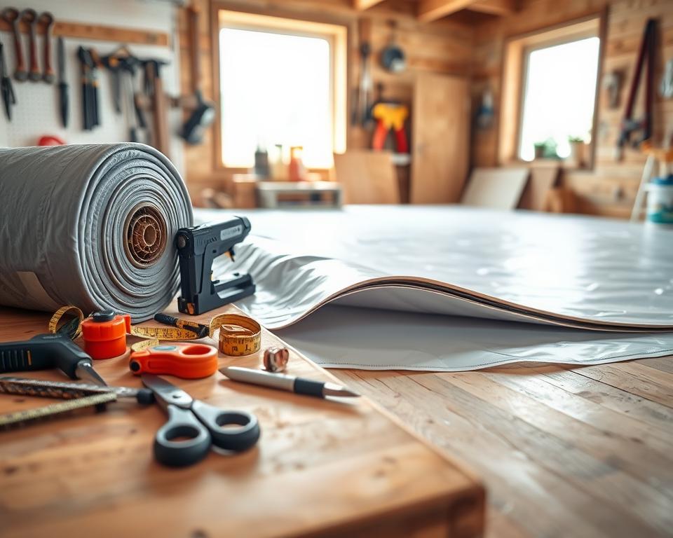Vapour barrier installation tools