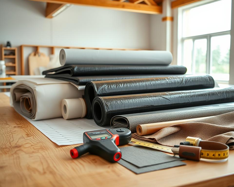 Vapour barrier materials selection