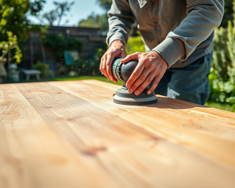 Wood Sanding Techniques for Garden Furniture
