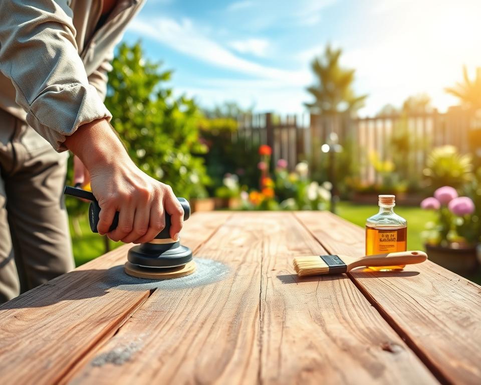 Wooden Garden Table Maintenance