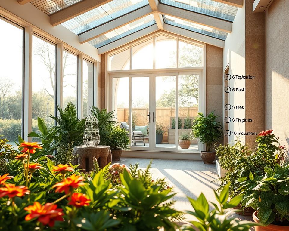 Year-round garden room climate considerations