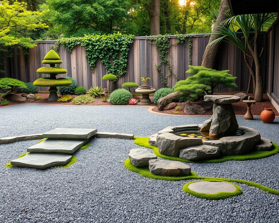 Zen garden elements