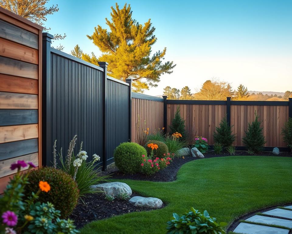 composite garden fencing options composite garden fencing options