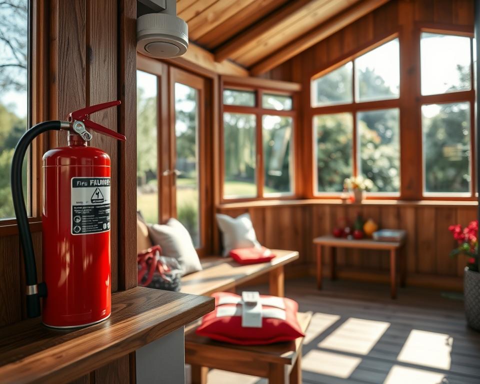 garden room fire safety equipment
