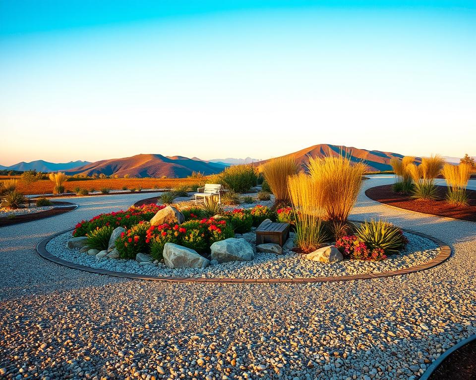 gravel garden features