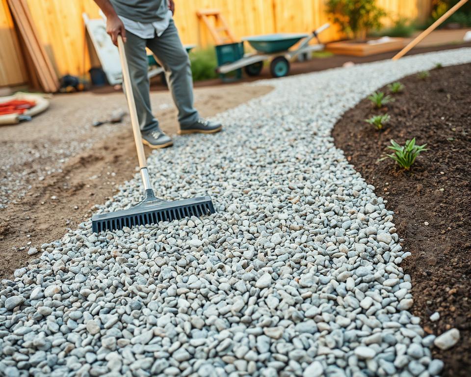 gravel path construction