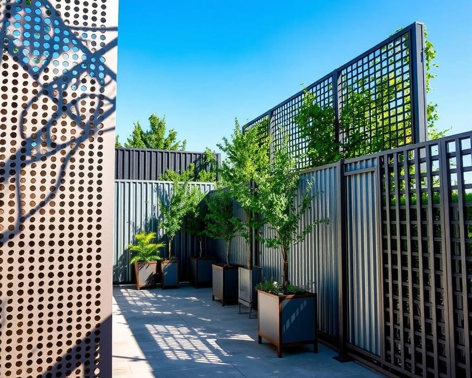 metal privacy screening options metal privacy screening options