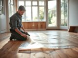moisture barrier for the floor of a wooden gardenroom